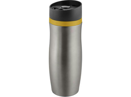 Metmaxx®Thermobecher "CremaExtensaProtect“ titan/Ring gelb