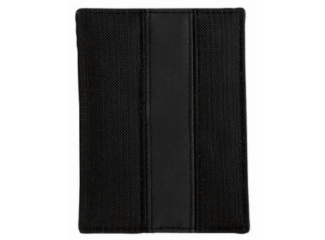 CreativDesign® Ausweistasche "ColourLane"  schwarz/schwarz