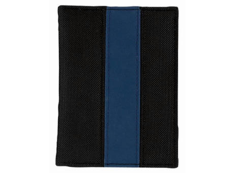 CreativDesign® Ausweistasche "ColourLane" schwarz/blau