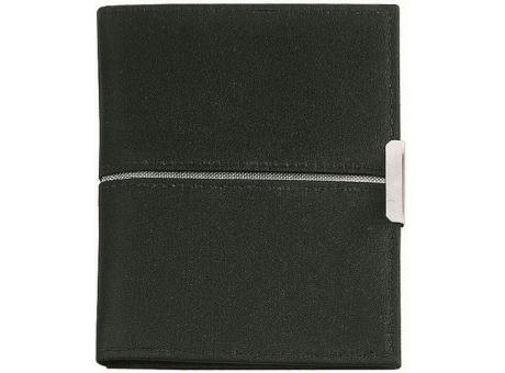 CreativDesign® Ausweistasche "SilverPaper" schwarz