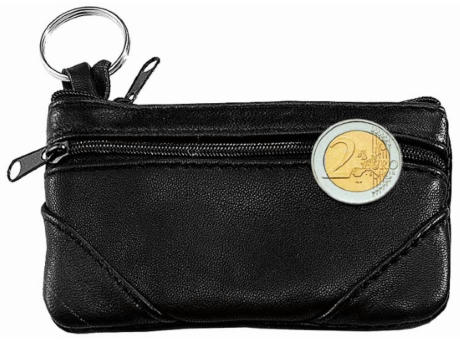 CreativDesign® Schlüsseltasche "Applikation" schwarz