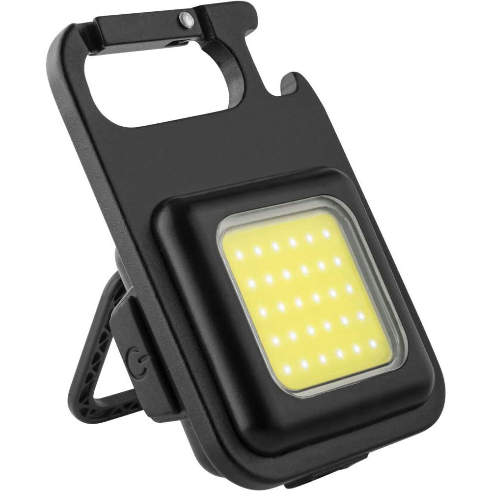 Metmaxx® LED MegaBeam Lampe "MiniSquareLightReCharge" schwarz