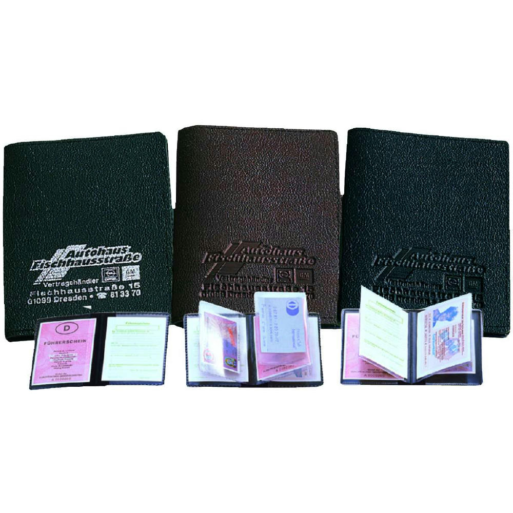 CreativDesign Ausweistasche "Soft" 5 Fächer schwarz