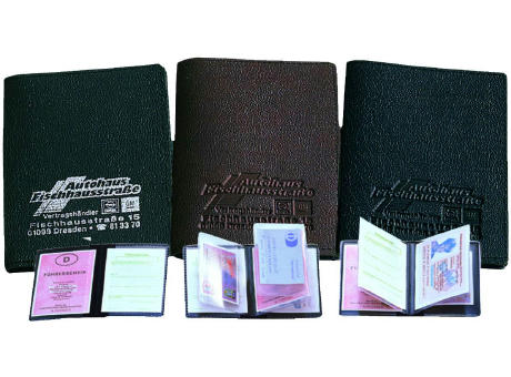 CreativDesign Ausweistasche "Soft" 5 Fächer schwarz