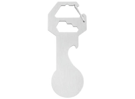 Metmaxx® Schlüsselanhänger "StyleTool&Open" silber