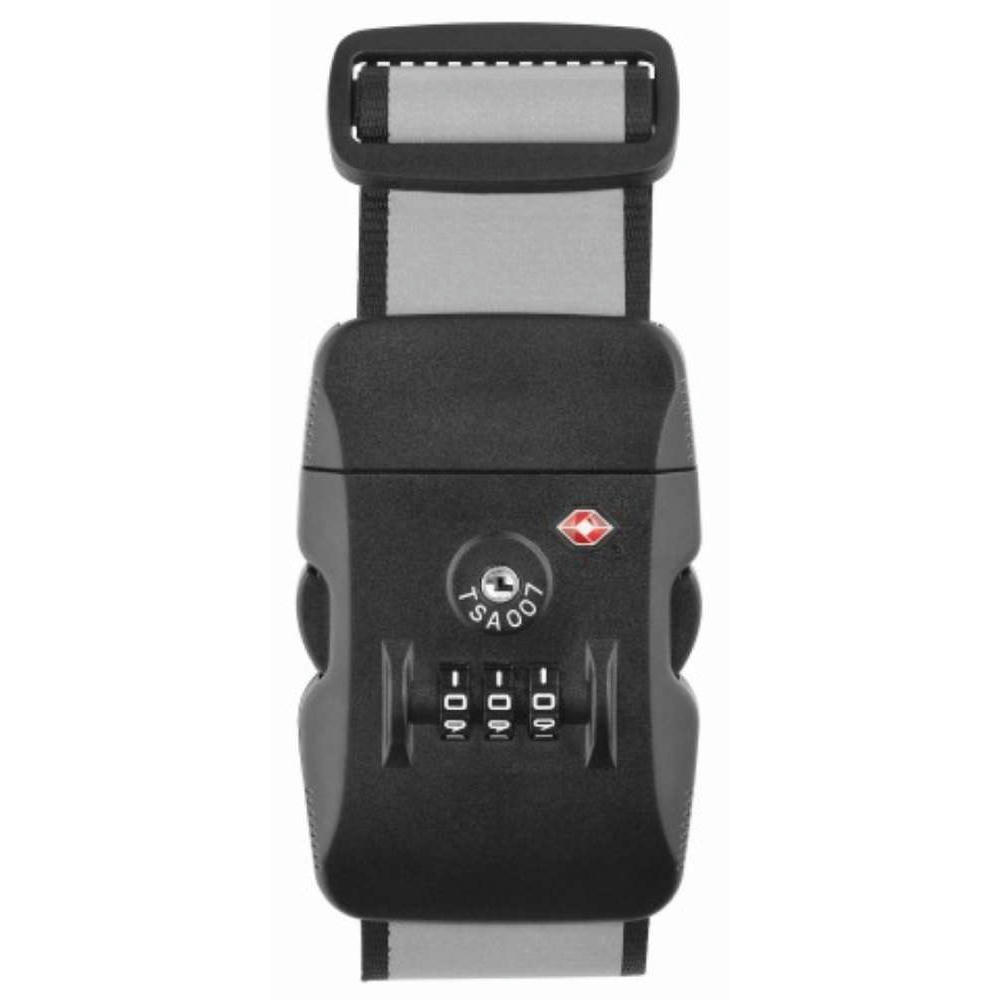 thanxx® Koffergurt "TSATravel" silber