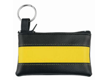 CreativDesign® Schlüsseltasche "LookPlus" schwarz/gelb