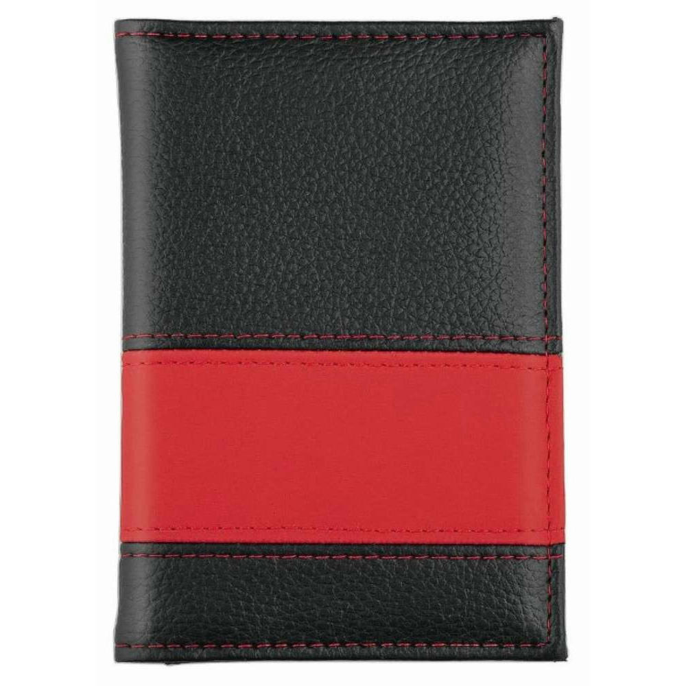 CreativDesign® Ausweistasche "LookPlus" schwarz/rot