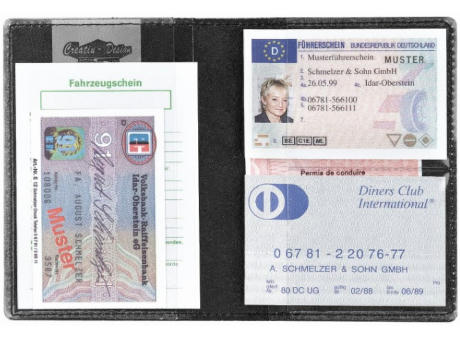 CreativDesign® Ausweistasche "128Select" schwarz