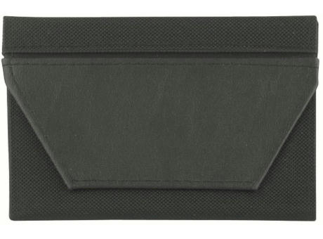 CreativDesign® Ausweistasche "ColourStripe" schwarz/schwarz