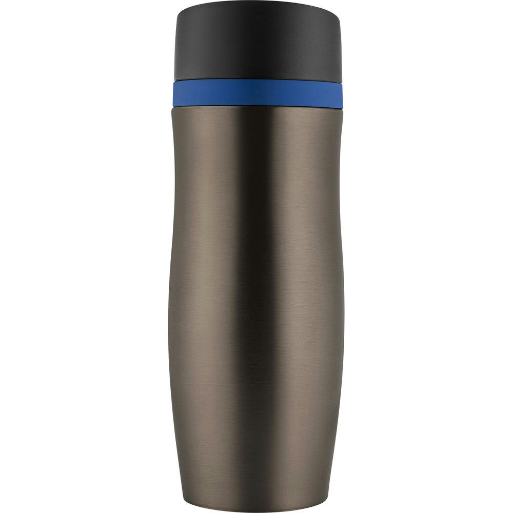 Metmaxx®Thermobecher "CremaExtensaProtect“ titan/Ring blau