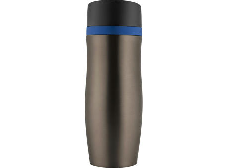 Metmaxx®Thermobecher "CremaExtensaProtect“ titan/Ring blau