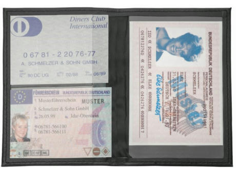 CreativDesign® Ausweistasche "DesignLine" schwarz