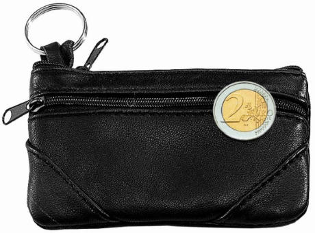 CreativDesign® Schlüsseltasche "Applikation" schwarz