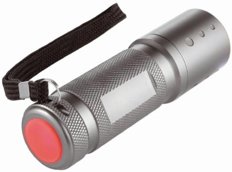 Metmaxx® LED MegaBeam Taschenlampe "Safe2GoCompact" titan