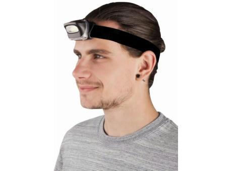 Metmaxx® LED MegaBeam Kopflampe "TopCOB" schwarz