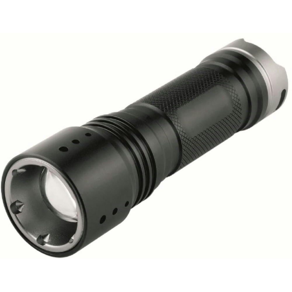 Metmaxx® LED MegaBeam Taschenlampe "PowerFocus5Watt" schwarz