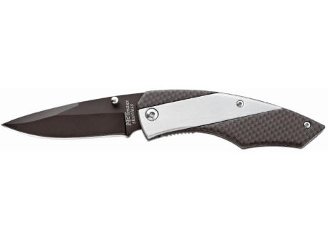 Metmaxx® Taschenmesser "SliderProCarbon" silber
