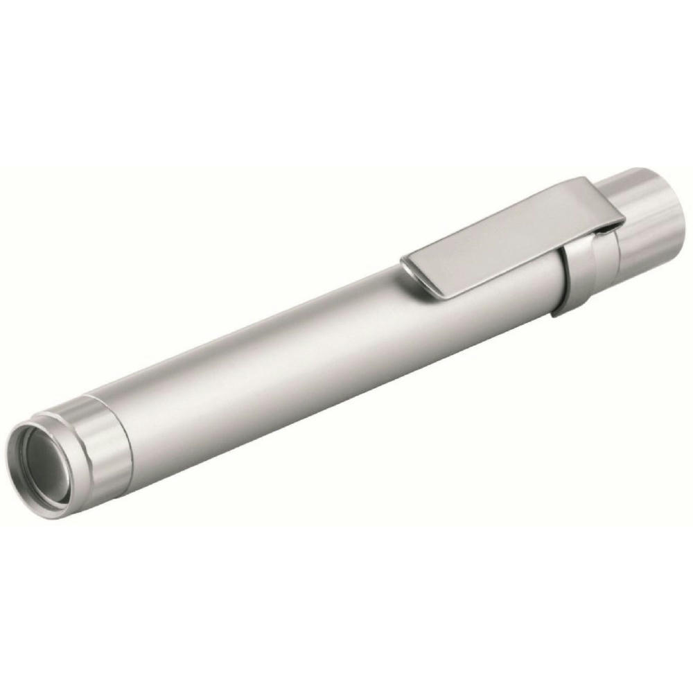 Metmaxx® LED Megabeam Lampe "TechPen" silber (Warm White Light)