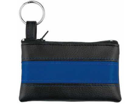 CreativDesign® Schlüsseltasche "LookPlus" schwarz/blau