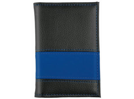 CreativDesign® Ausweistasche "LookPlus" schwarz/blau