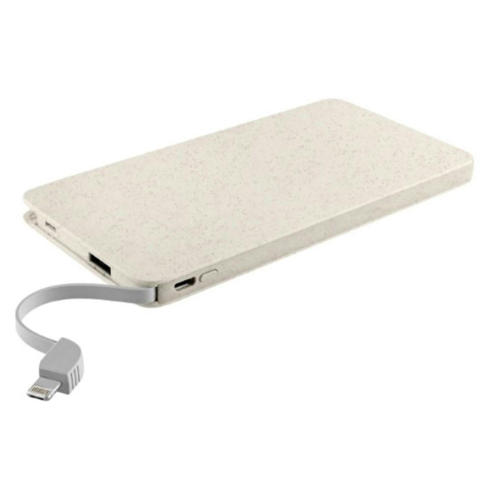 Metmaxx® Powerbank "TripleForce10" beige wheat straw