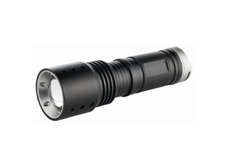 Metmaxx® LED MegaBeam Taschenlampe "PowerFocus10W" schwarz