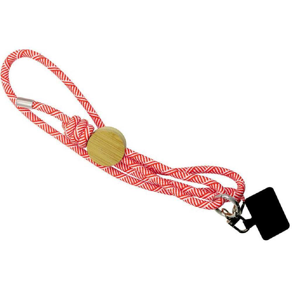 Smartphone-Lanyard 'Madrid', rot RPET