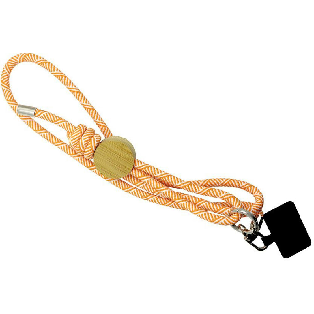 Smartphone-Lanyard 'Madrid', orange RPET