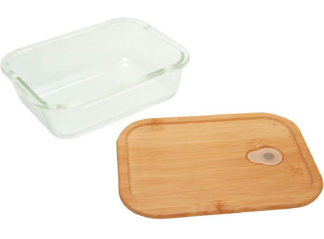 Glasbento 'Iwaki', mit Bambusdeckel