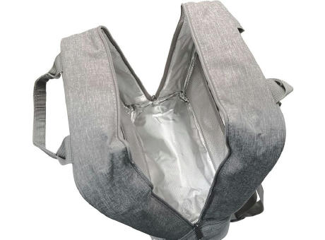 Isothermer Rucksack 'Yari', aus RPET, grau meliert