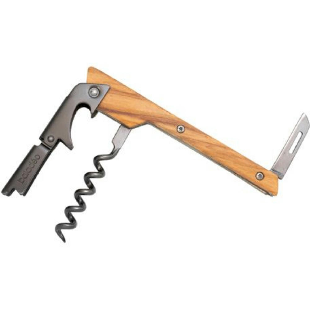 Kellnermesser 'Stavanger', Doppelhebel, Olivenholz