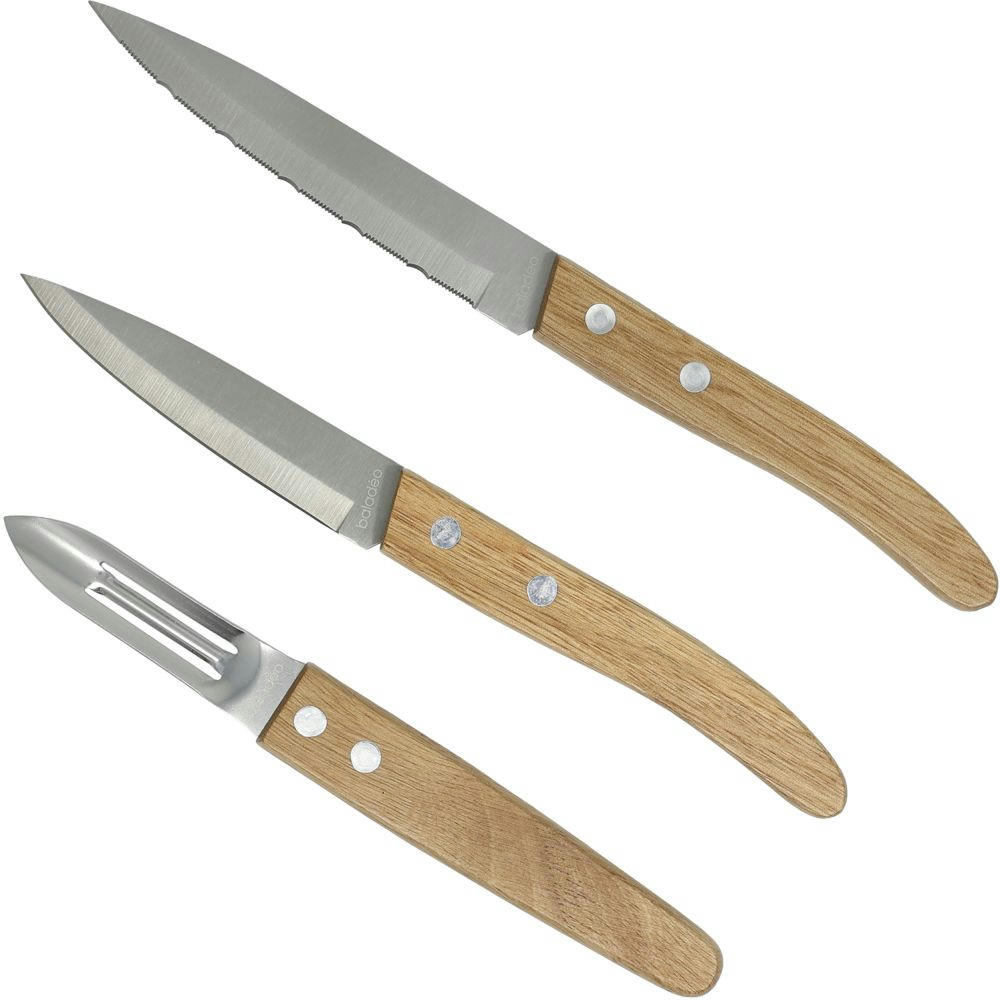 Set mit 3 Küchenmessern 'Napoli'