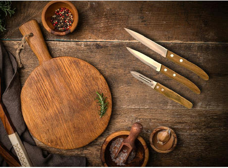 Set mit 3 Küchenmessern 'Napoli'