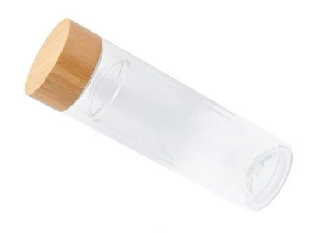 Doppelwandige Glasflasche 'Ocha', 400ml, Neoprenhülle