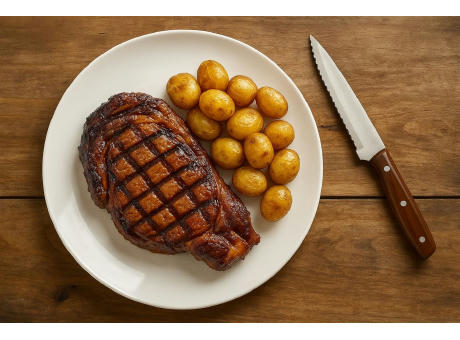 Steakmesser 'Milano', ABS Holzoptik