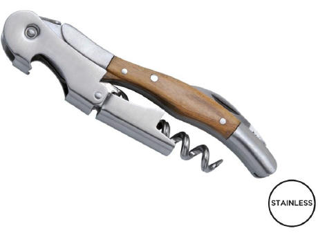 Kellnermesser 'Grand Cru', Doppelhebel, Olivenholz