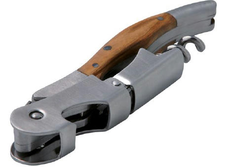 Kellnermesser 'Grand Cru', Doppelhebel, Olivenholz