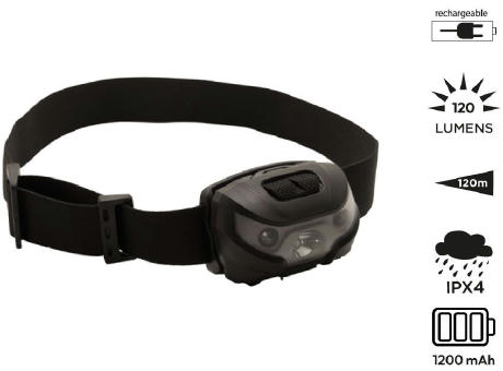 Wiederaufladbare Stirnlampe 3W 'Sirius'