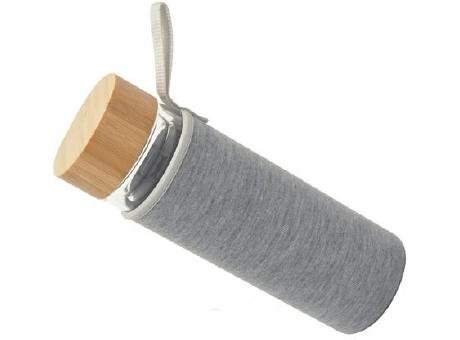 Doppelwandige Glasflasche 'Ocha', 400 ml, Neoprenhülle