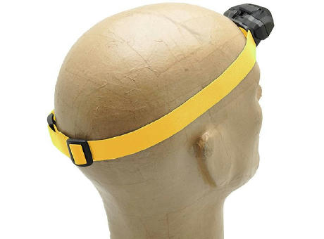 Elastisches Band 2,5cm für Stirnlampe 3W 'Sirius', grün