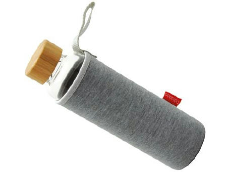 Glasflasche 'Reisui', 500 ml, Neoprenhülle