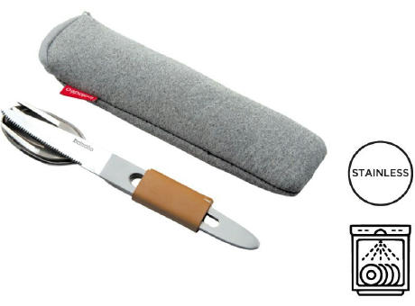 Besteckset 'Toronto', mit einer Tasche aus Neopren