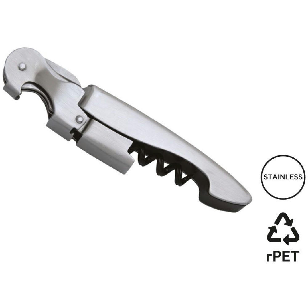 Kellnermesser 'Allegro', Doppelhebel, Edelstahl