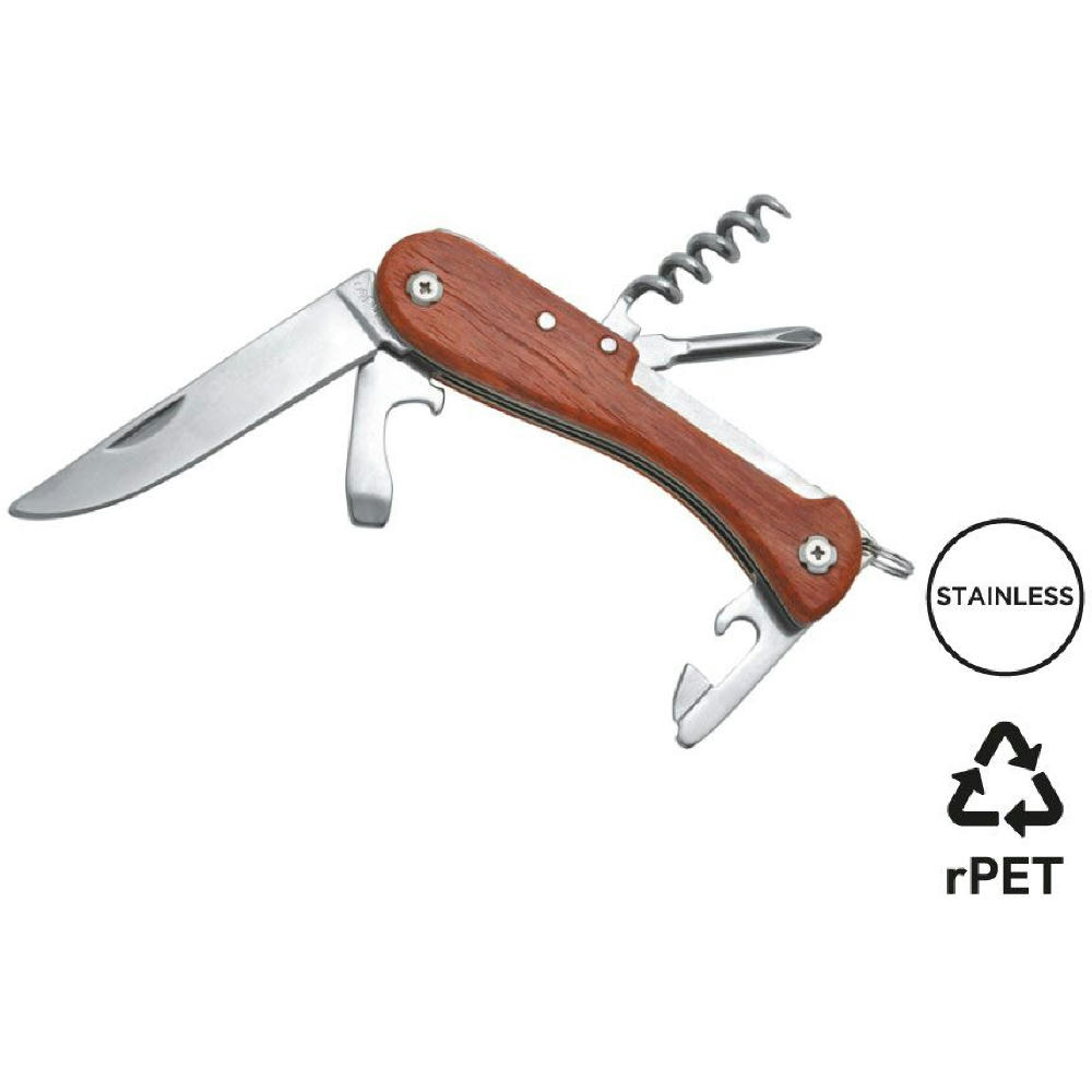 Multifunktionsmesser 'Barrow', Padoukholz