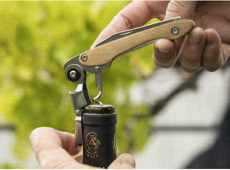 Kellnermesser 'Ottawa', Doppelhebel, Olivenholz