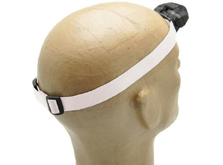 Elastisches Band 2,5cm für Stirnlampe 3W 'Sirius', weiß