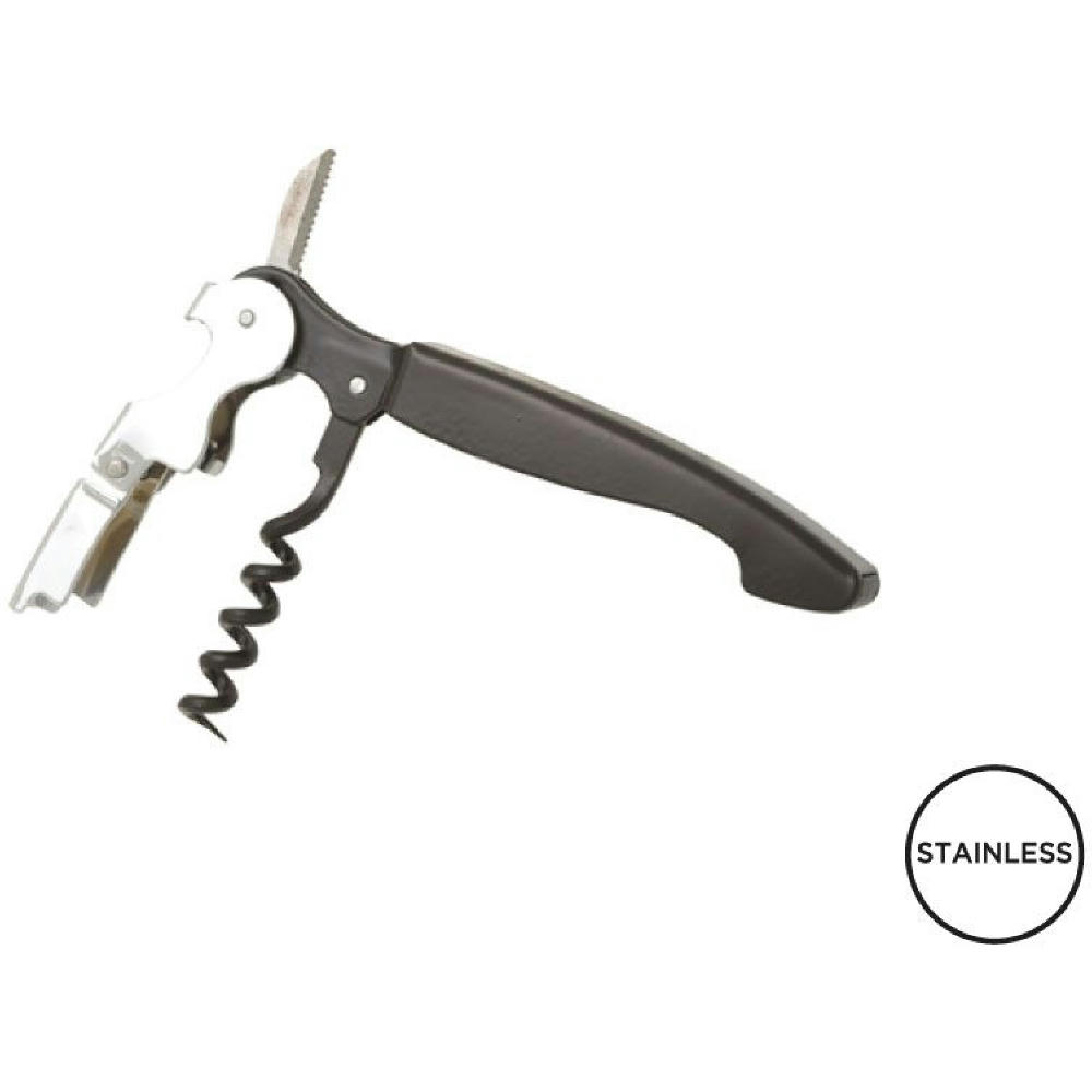 Kellnermesser 'Allegro Color', Doppelhebel, schwarz