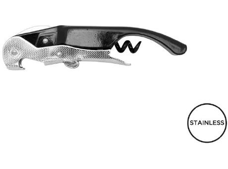 Kellnermesser 'Rioja', Doppelhebel, schwarz