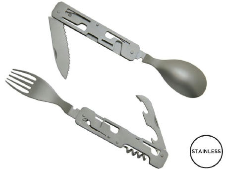 Besteckset 'Papagayo', mit einer Tasche aus Neopren